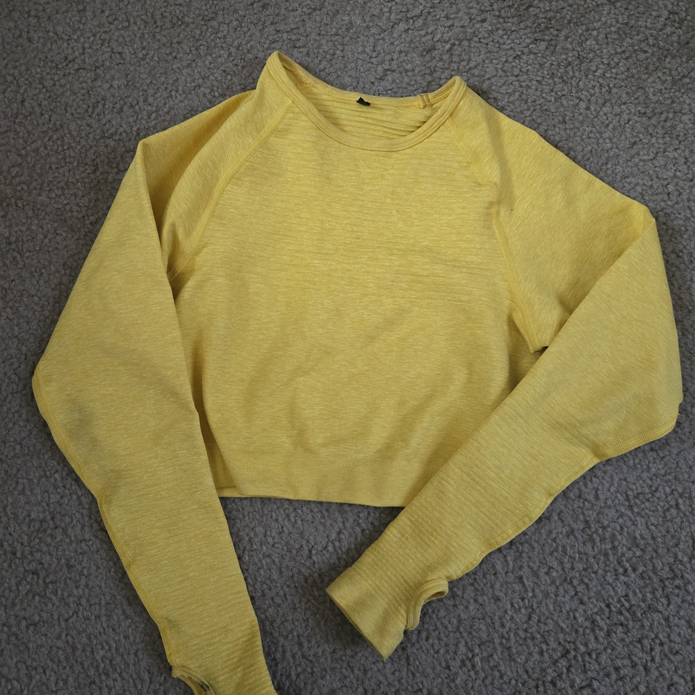 Alphalete Yellow Crop Top